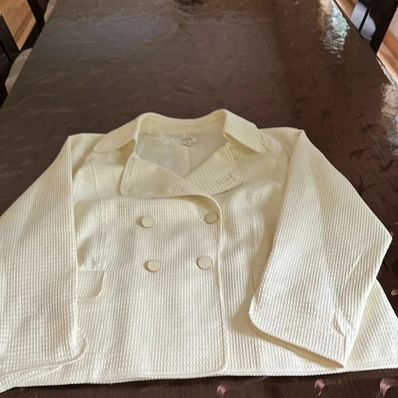 Talbots double breasted cotton jacket - Picture 6 of 7